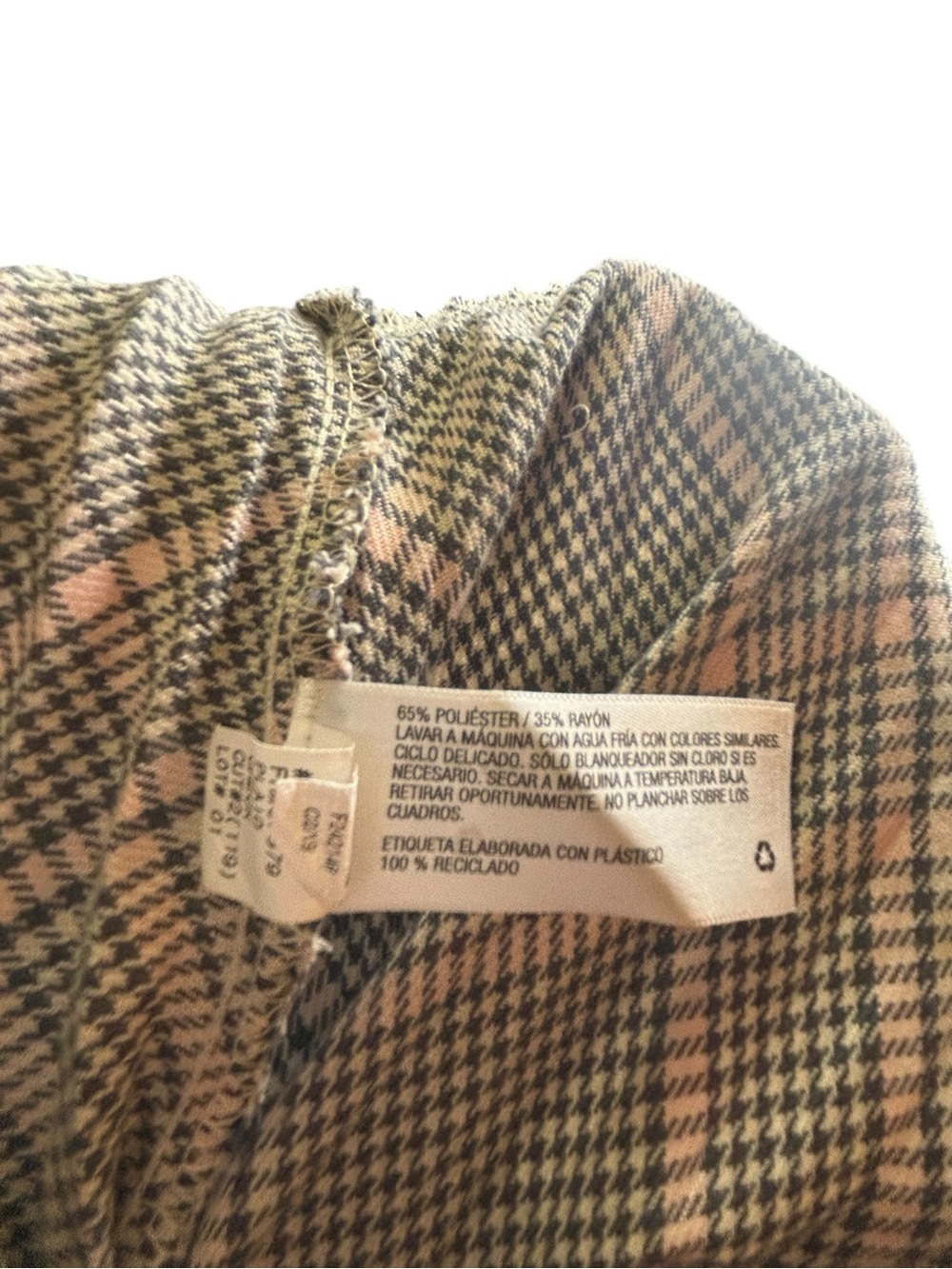 Plaid Pleated Midi Skirt Size Large Elastic Waist Preppy Academic Schoolgirl - Picture 5 of 7